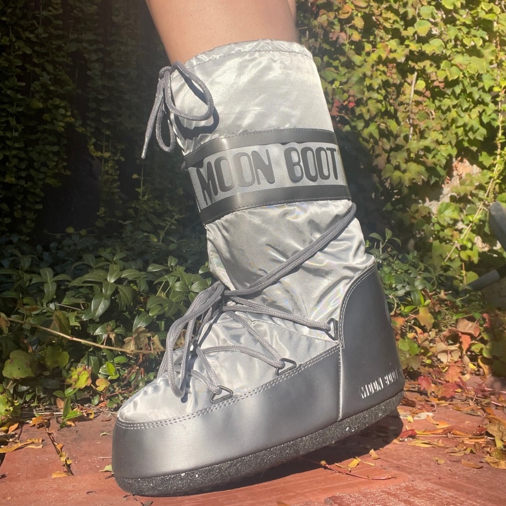Silver moon boots!